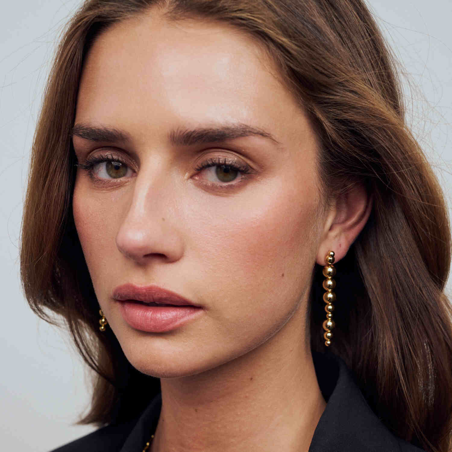 Sif Jakobs Gold Plated Bormio Lungo Earrings SJ-E2740-YG