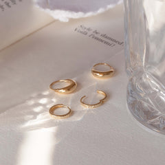 Isabel Bernard Rivoli Maryn 14 Carat Golden Hoop Earrings IB360203