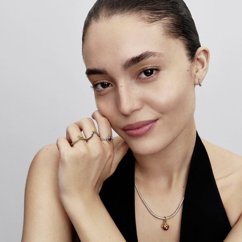 Pandora Collabs Gold Plated Disney Princess Aurora Tiara Ring 164334C01-54-zoom-