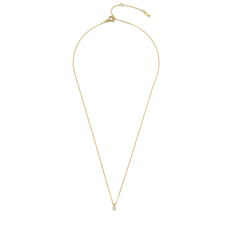 Isabel Bernard De la Paix Celesse 14 karaat gouden collier | diamant 0.07 ct | IBD350002-zoom-