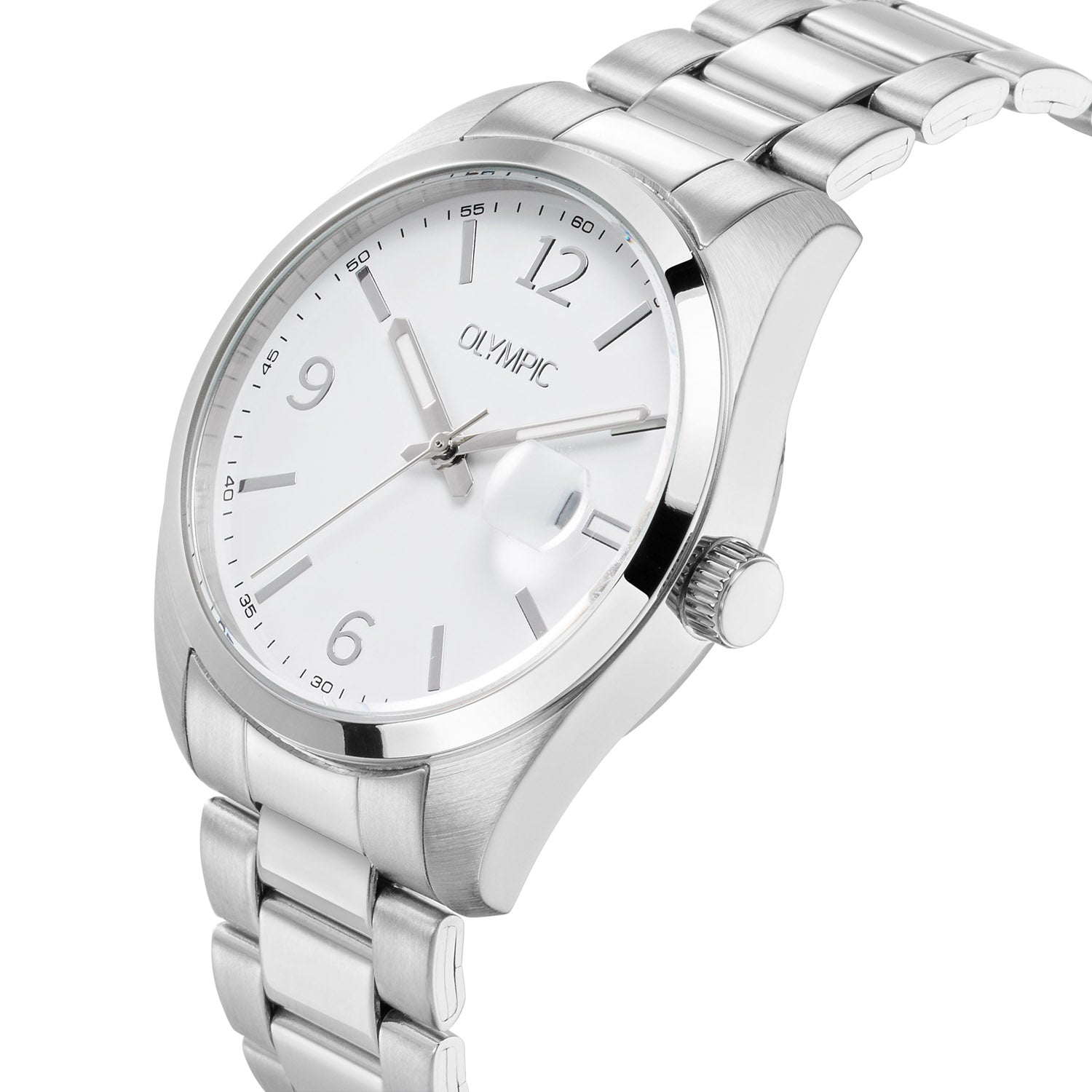 Olympic Louis Silver and White Men's Watch OL75HSS002