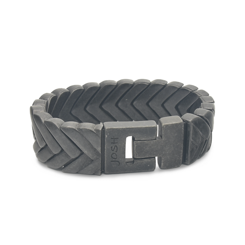 Josh Black Alloy Bracelet 03558VB/NCLR/MED-zoom-