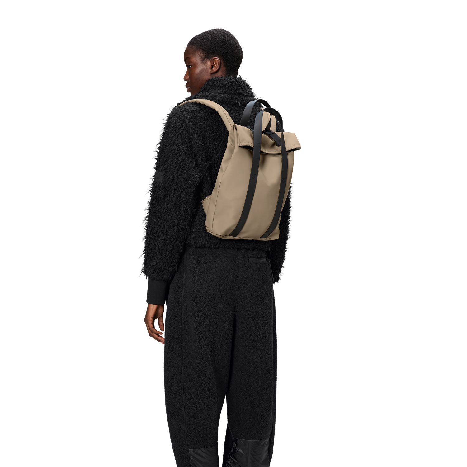 Rains Beige 2 Way Tote Backpack Mini R12780-133