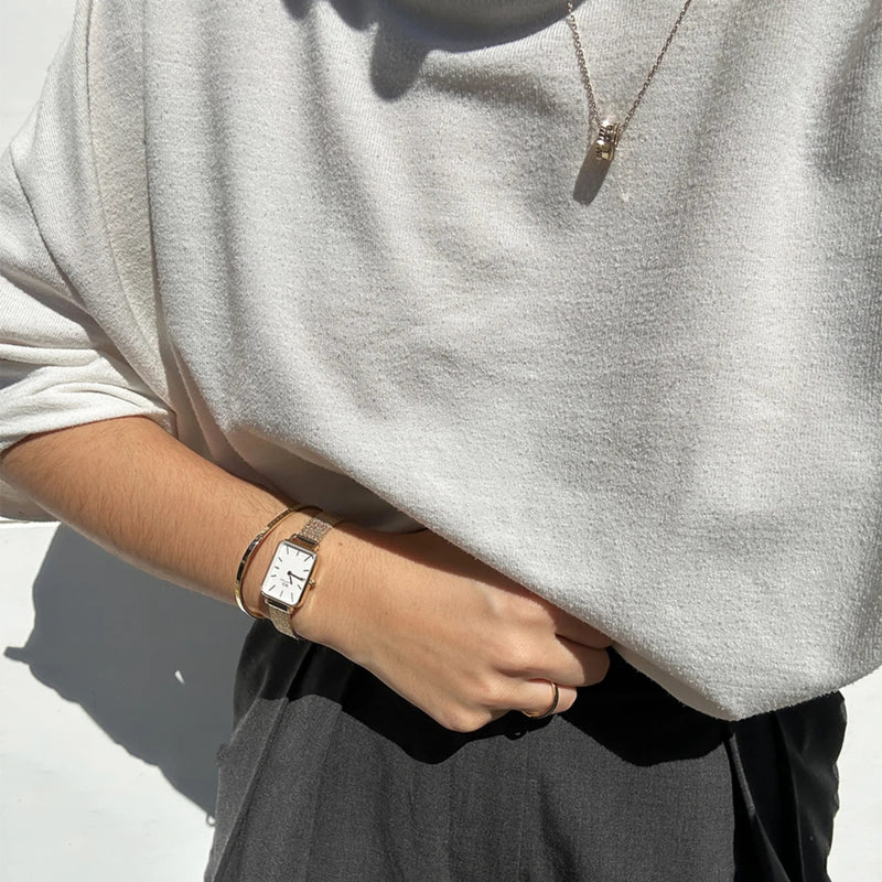 Daniel Wellington Quadro Gold Women's Watch DW00100556-zoom-