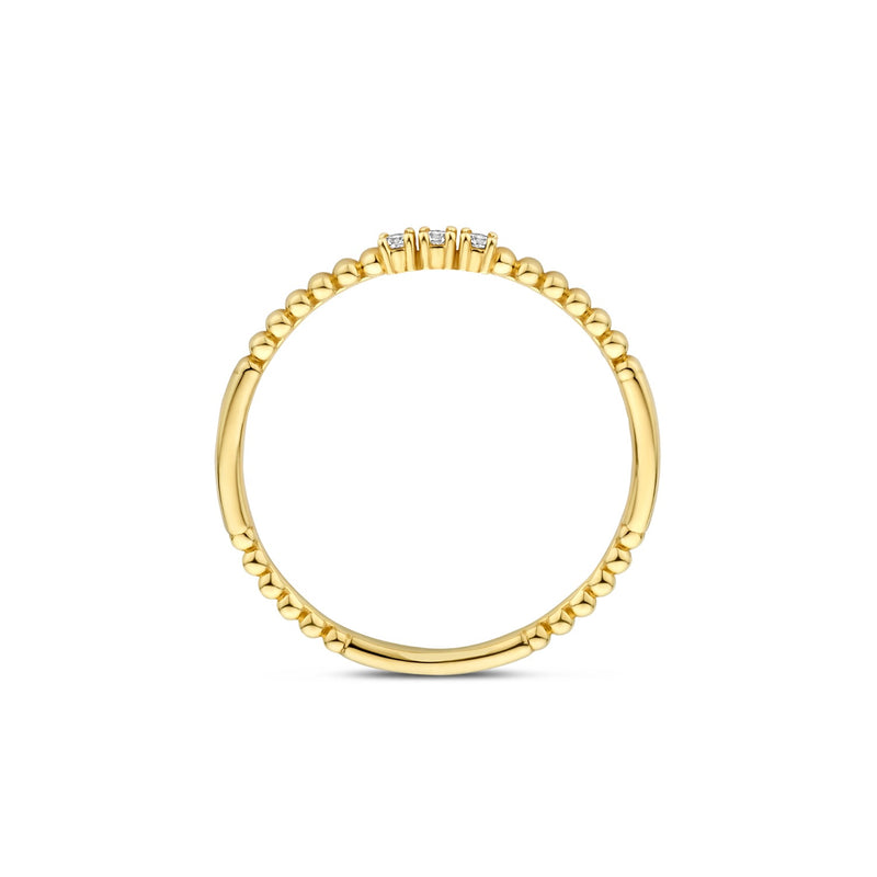 Beloro Jewels Monte Napoleone Mauve 9 karaat ring met zirkonia steentjes BO330056-60-zoom-