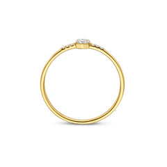 Isabel Bernard De la Paix Belinda 14 karat gold ring with diamond 0.10 carat IBD330040-48