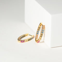 Sif Jakobs Ellisse 18 karat gold plated Earrings SJ-E2312-XCZ-YG