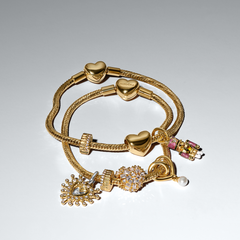 Pandora Moments Gold Plated Sparkling Heart Charm 764240C01