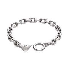 Emporio Armani Silver Stainless Steel Bracelet EGS3236040