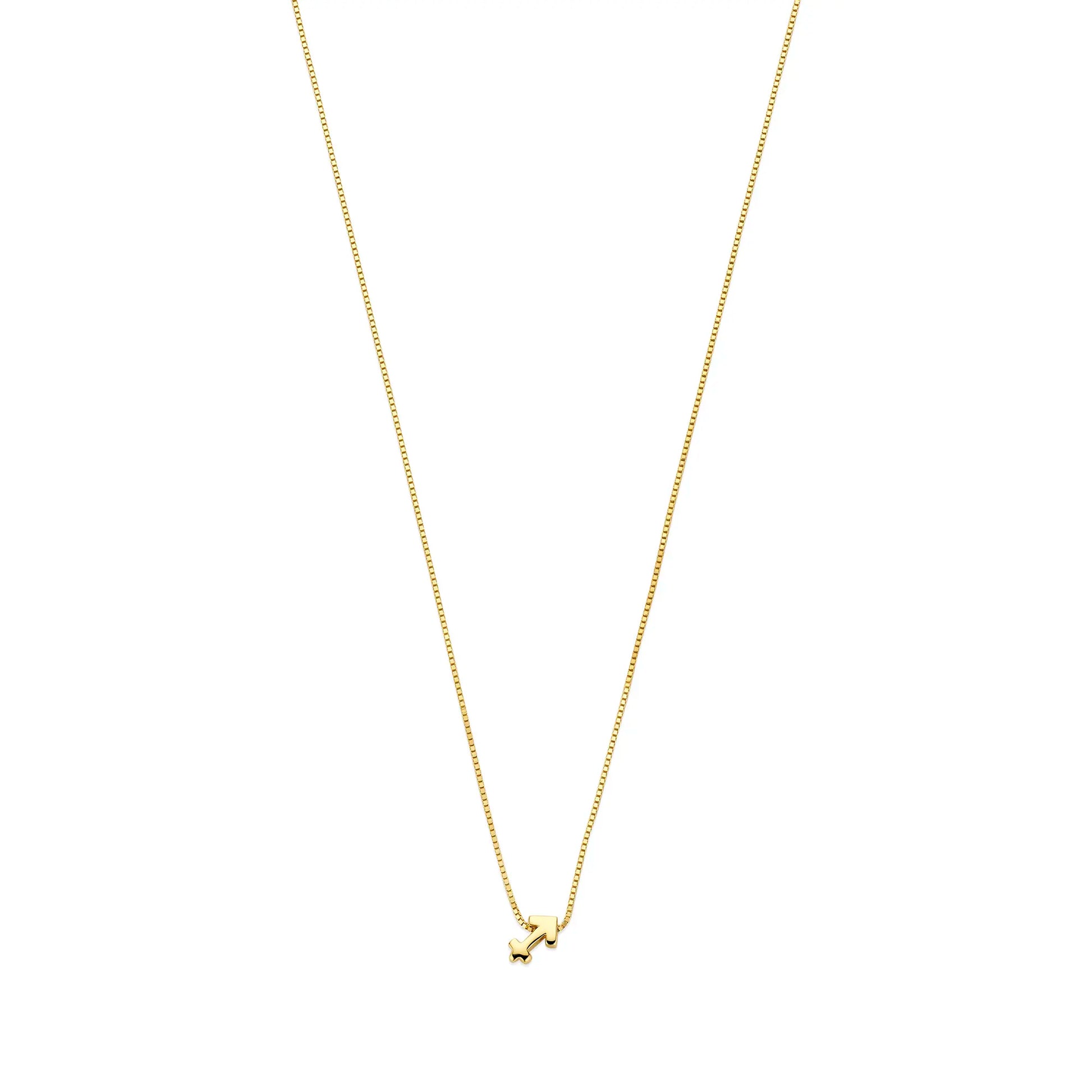 Isabel Bernard Étoiles d’Or Sagittarius 14 Carat Gold Venetian Necklace With Horoscope IB340186