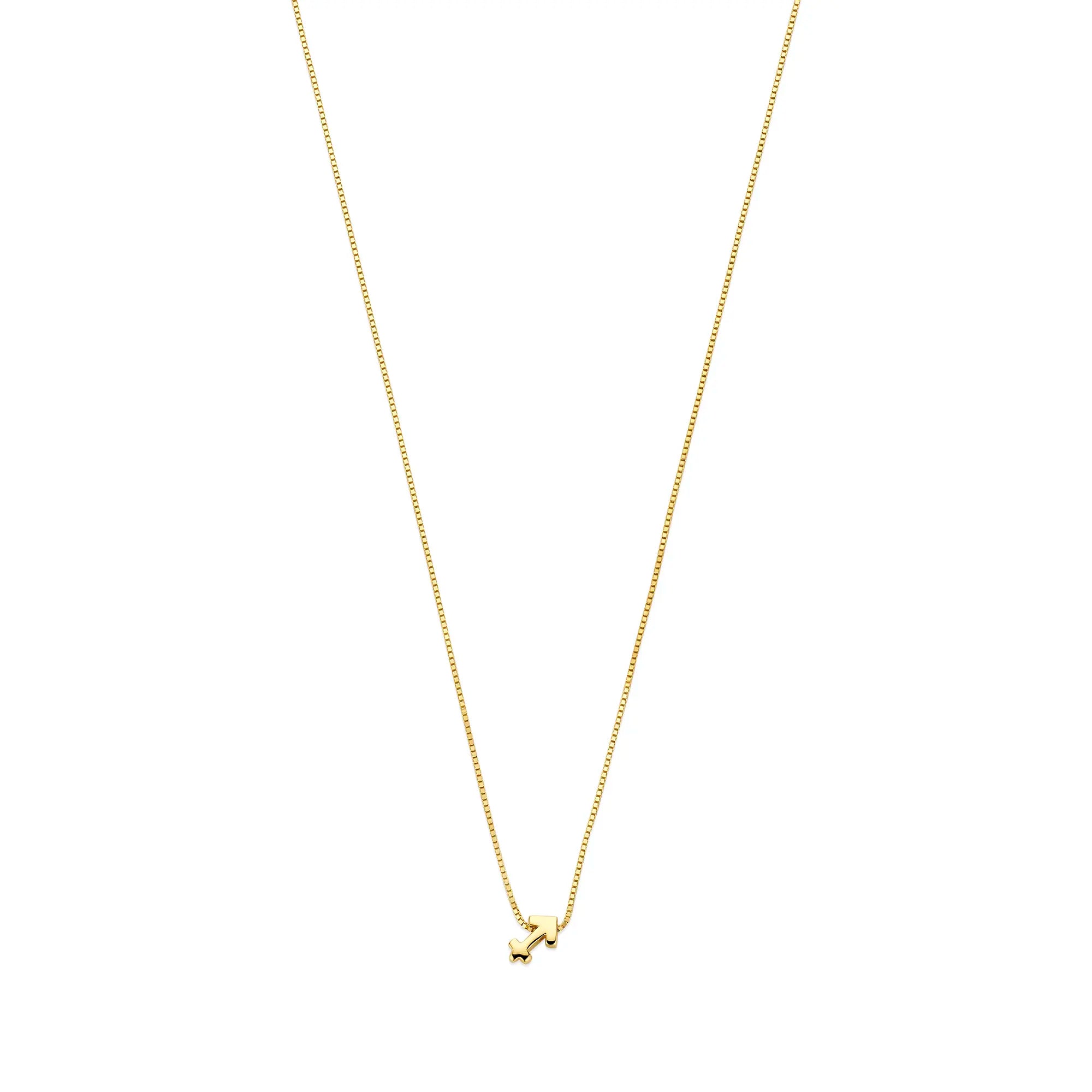 Isabel Bernard Étoiles d’Or Sagittarius 14 Carat Gold Venetian Necklace With Horoscope IB340186