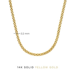 Isabel Bernard Aidee Rosine 14 Carat Golden Schakel Necklace IB340164