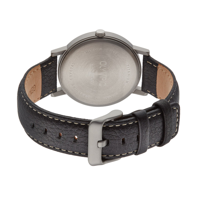 Olympic Titanium Grijs Herenhorloge OL26HTL221-zoom-