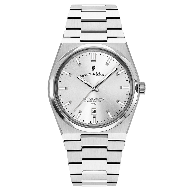 Jacques Du Manoir Horizon Gents Silver Sunray Men's Watch JWG03501-zoom-