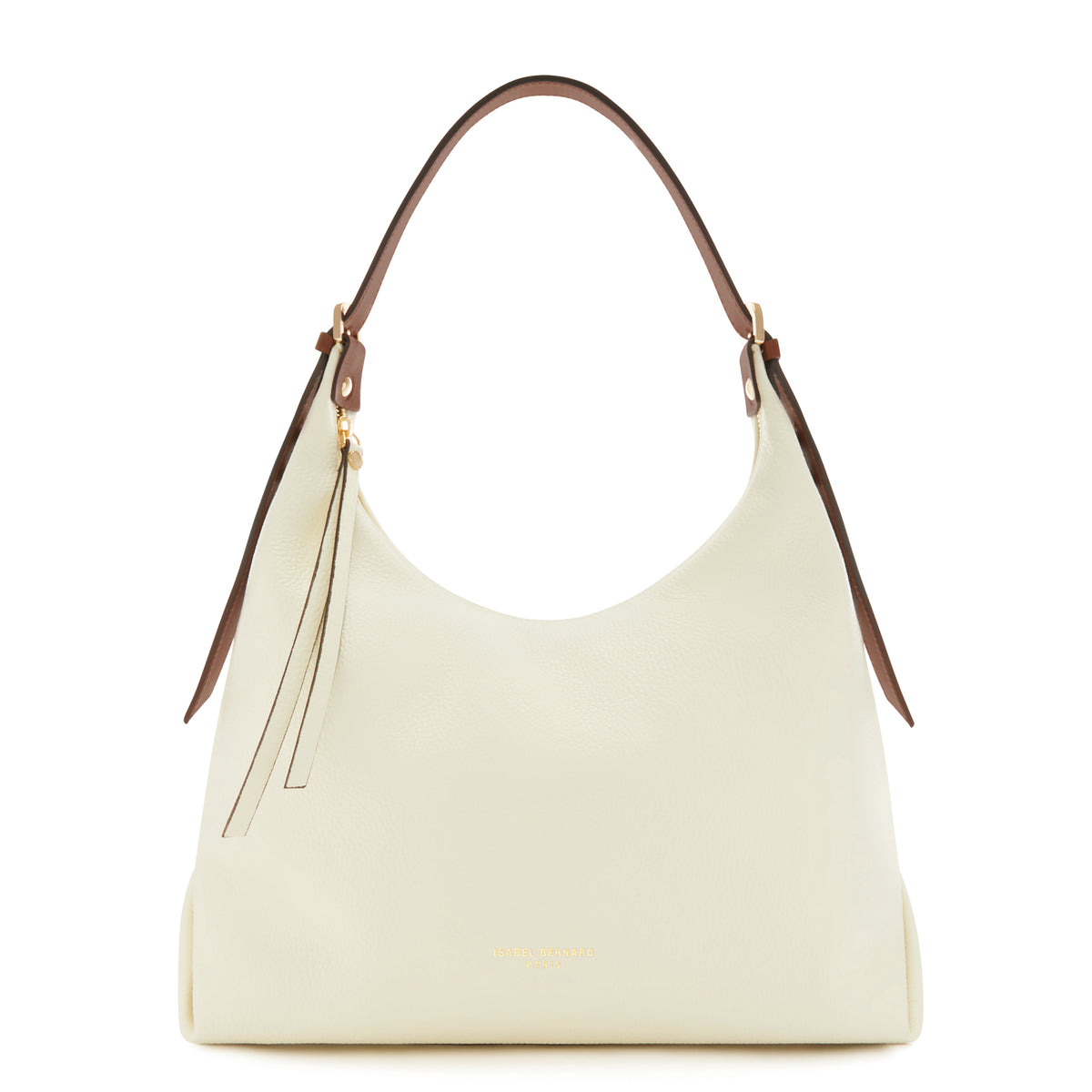 Isabel Bernard Honoré Muriel Crème Calfskin Shoulder Bag IB25075-070