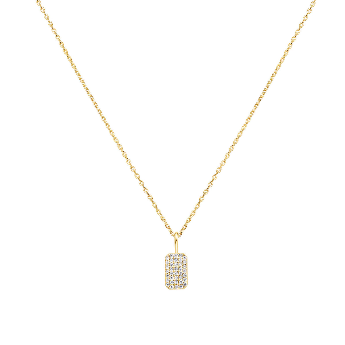 Ania Haie Sunny Sparkler Gold Coloured Pave Pendant Necklace AH-N064-01G