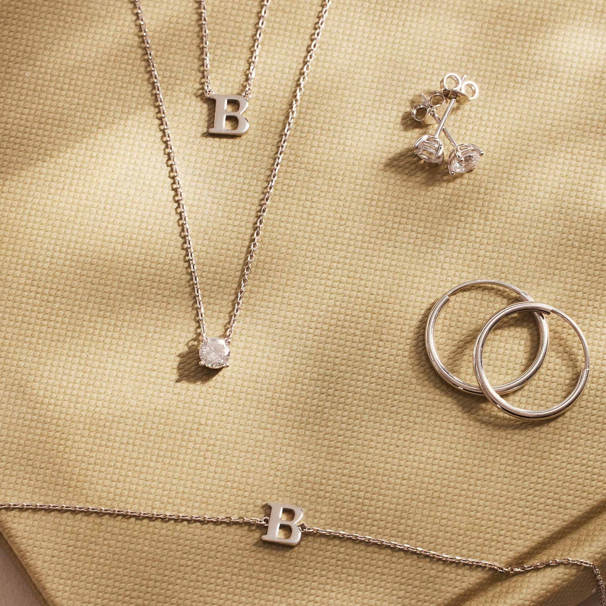 Isabel Bernard Saint Germain Cerise 14 Carat Whitegold Hoop Earrings IB360170