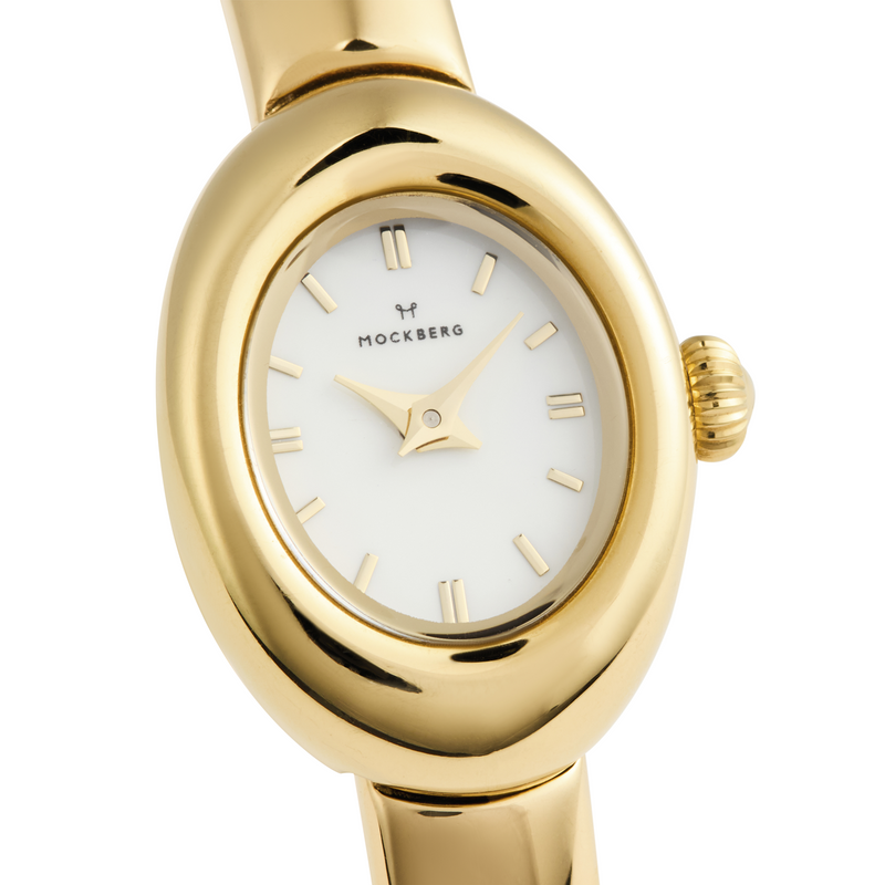 Mockberg Belle Oval Petite Gold Small Bangle Women's Watch MB1769-zoom-
