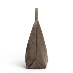 Isabel Bernard Honoré Grace taupe suede shoulder bag IB25093-178