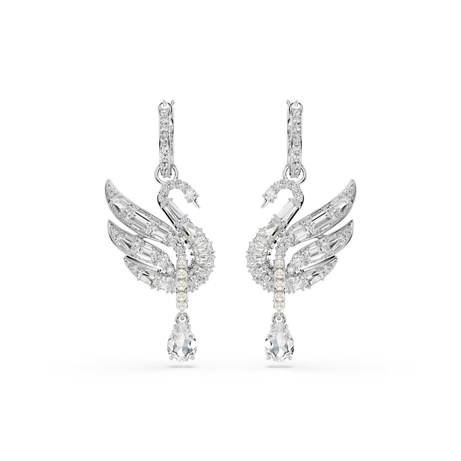 Swarovski Swan Silver Earrings 5723388