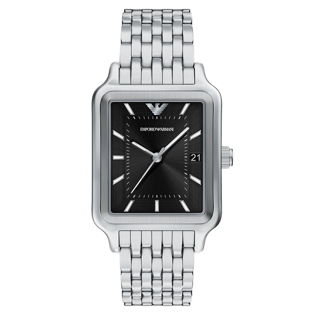 Emporio Armani Rectangular Black Dial Watch AR11755