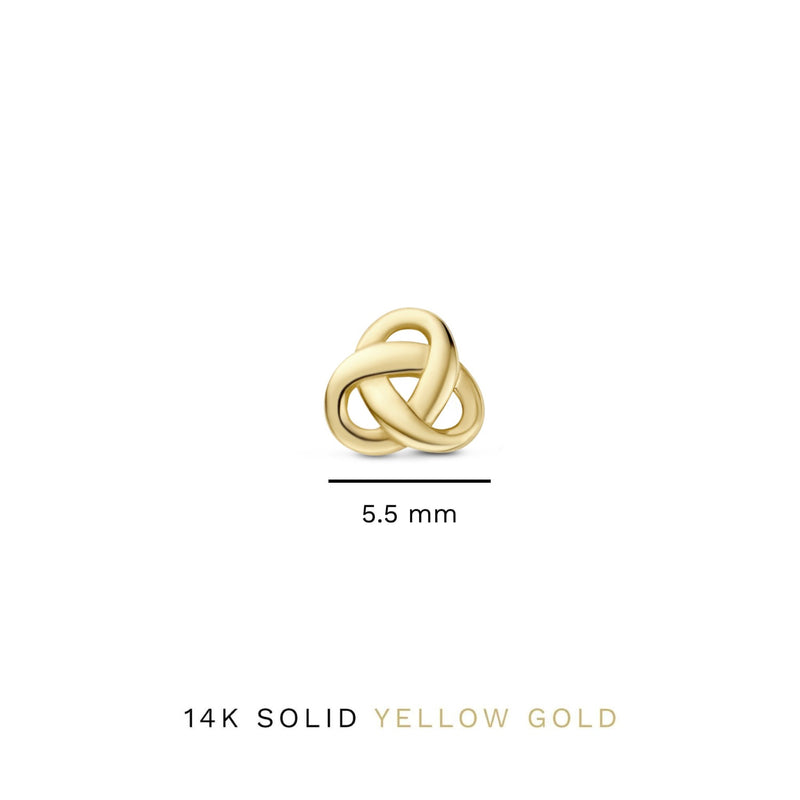 Isabel Bernard Rivoli Méline 14 Karaat Gouden Oorknoppen IB360221-zoom-