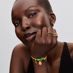 Pandora Collabs Gold Plated Disney Tangled Flower Charm 764020C01