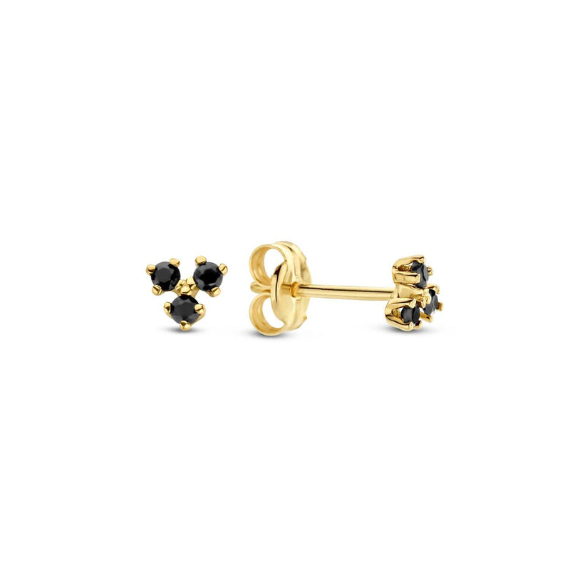 Jackie Gold 14K Golden Ear Studs JKE23.012-zoom-