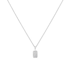 Ania Haie Sunny Sparkler Silver Pave Pendant Necklace AH-N064-01H
