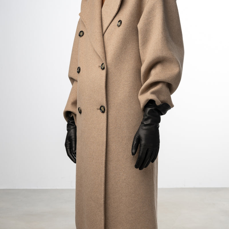 Isabel Bernard Isabel Bernard Honoré Sylvie zwarte leren handschoenen van geitenleer IB67004-301-6.5-zoom-