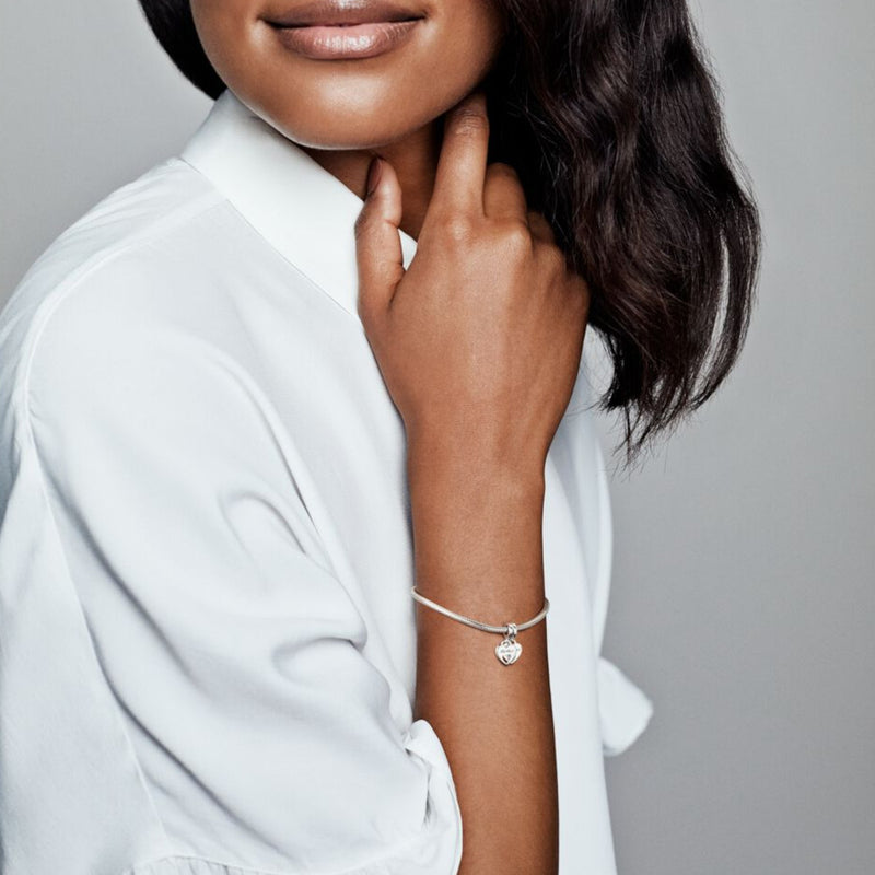 Pandora People 925 Sterling Silver Mother and Daughter Hearts Charm 799187C01-zoom-