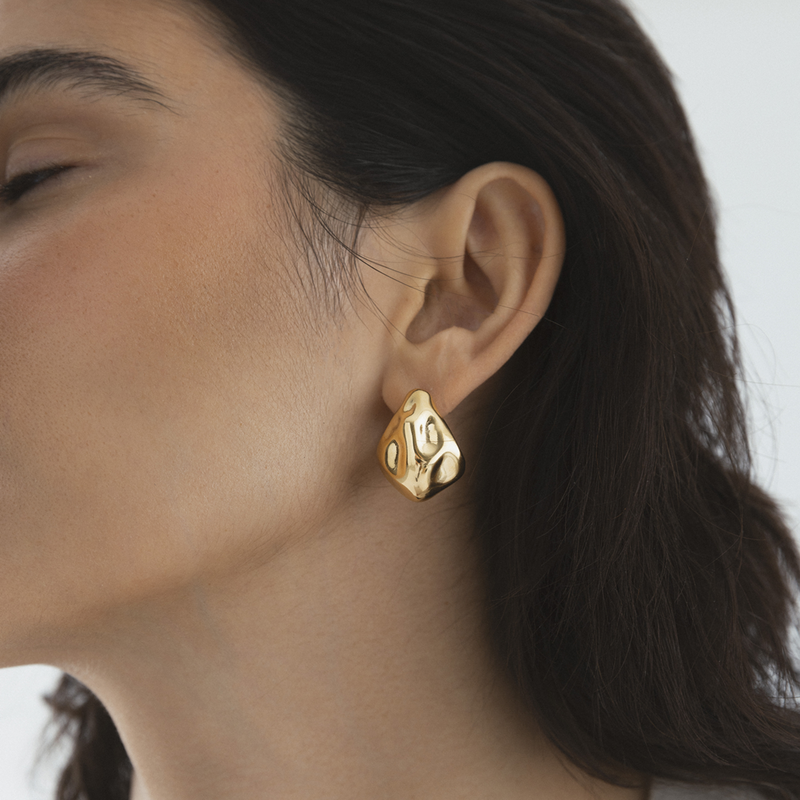 Mockberg Wavy Bolded Drop Earring MB0171-zoom-