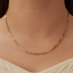 Isabel Bernard Cadeau d'Isabel 14 karat gold link necklace and link bracelet gift set IB90184