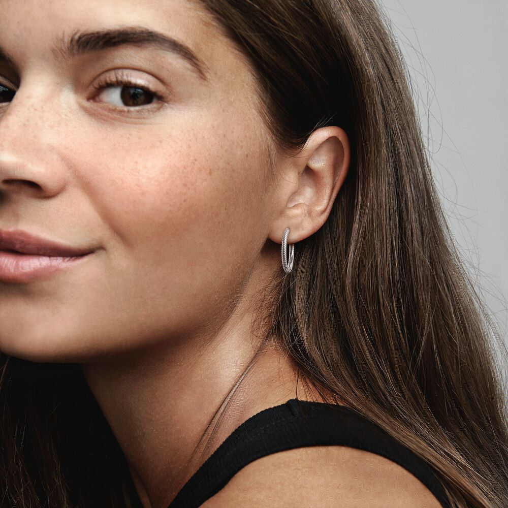 Pandora Moments Hoop Earrings 299532C00