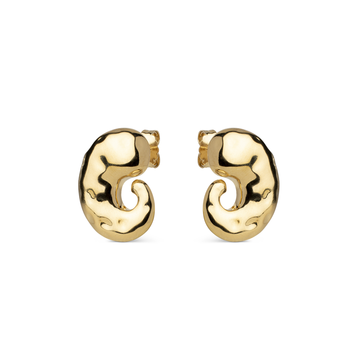 ENAMEL Copenhagen Recycled 925 Sterling Silver Gold Plated Earrings E442G