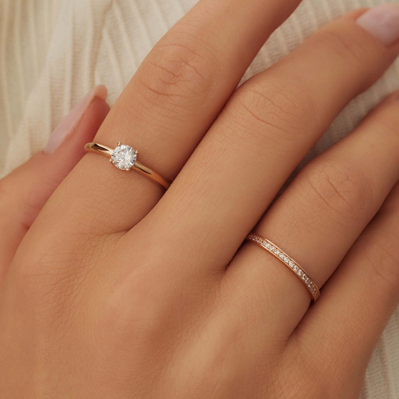 Isabel Bernard La Concorde Merle 14 Karaat Rosé Gouden Ring IB330053-60-zoom-