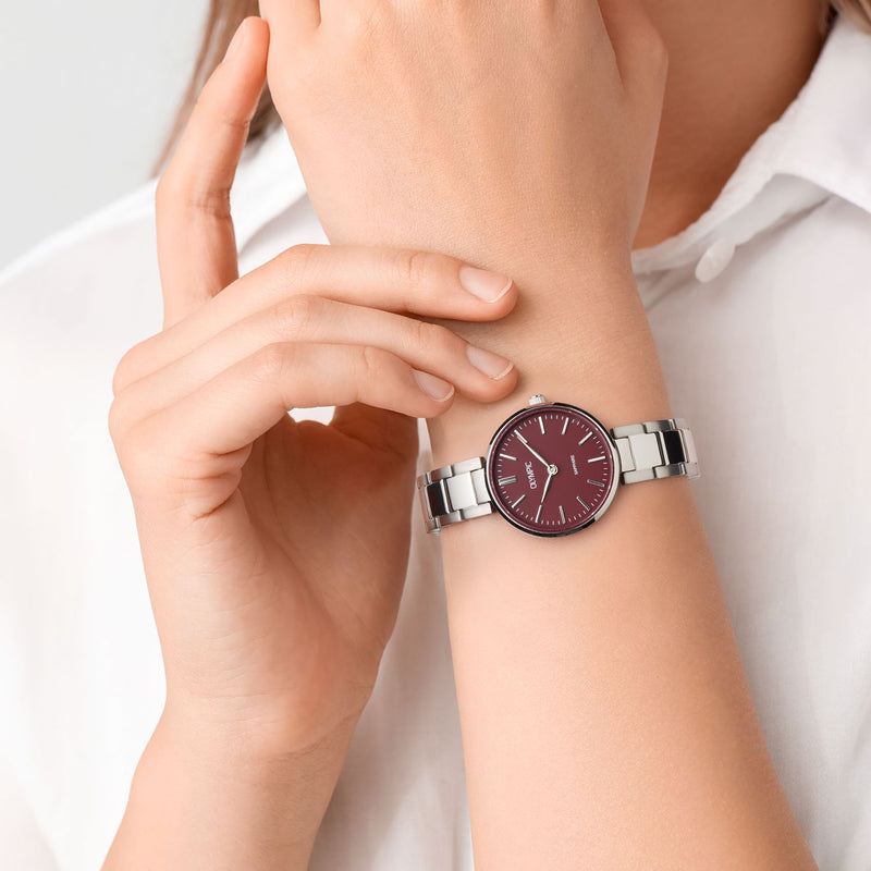 Olympic Titanium Grijs Dameshorloge OL80DTT001-zoom-