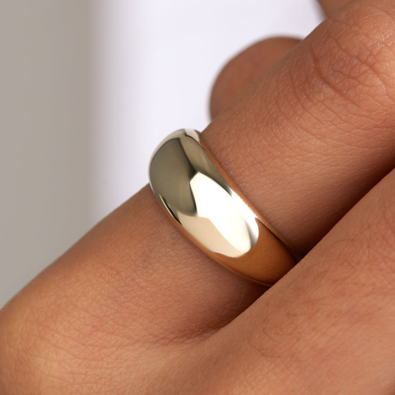 Beloro Jewels Della Spiga Dome 9 karat gold ring BO330047-52-zoom-