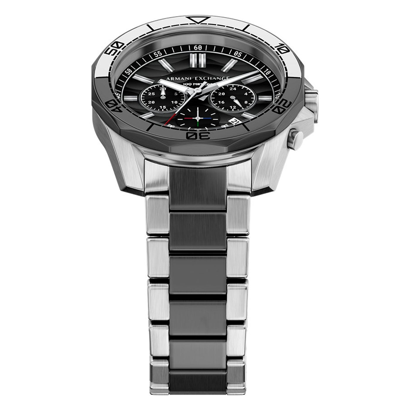 Armani Exchange Round Black Dial Watch AX1973