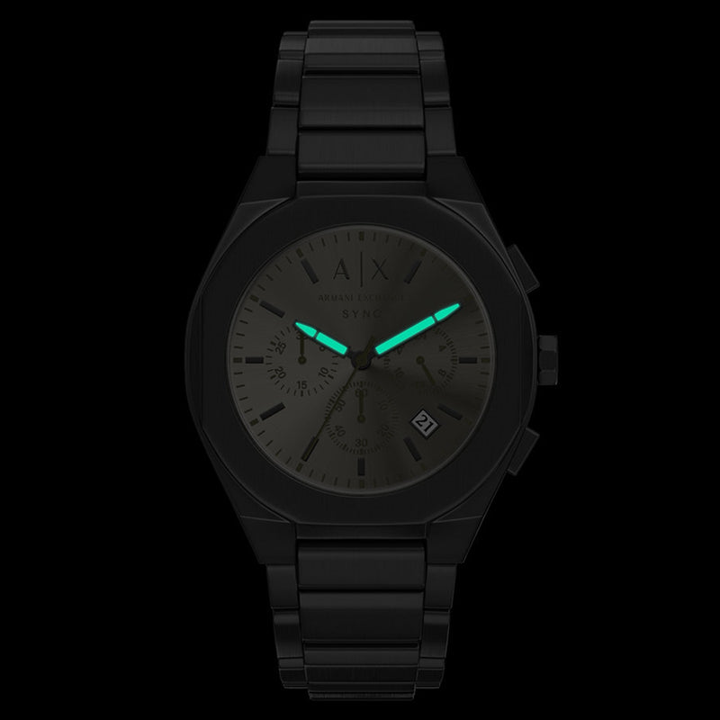 Armani Exchange Sync Round Grey Dial Watch AX4296-zoom-