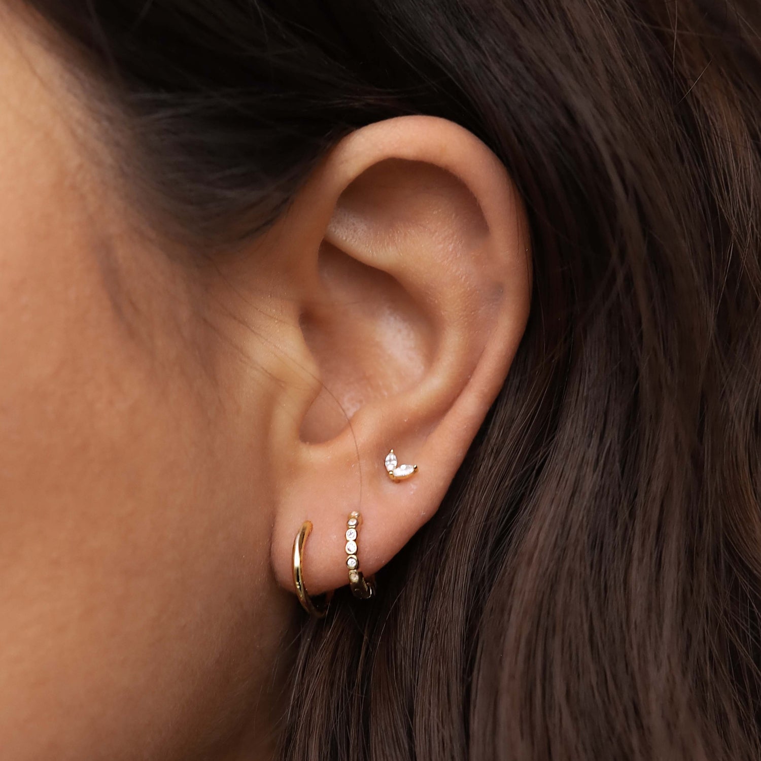 Karma 925 Sterling Silver Angelin Earparty EPV42GP