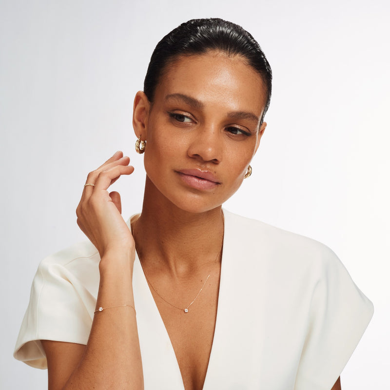 Isabel Bernard La Concorde Garance 14 Karaat Roségouden Ketting IB340142 (Lengte: 40.00-44.00 cm)-zoom-