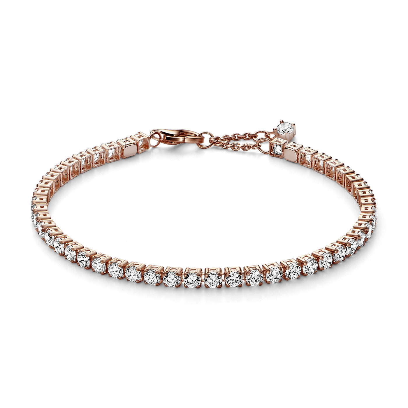 Pandora Timeless Sparkling Tennis Bracelet Armband 581469C01-20 Met 14K Roségouden Plating