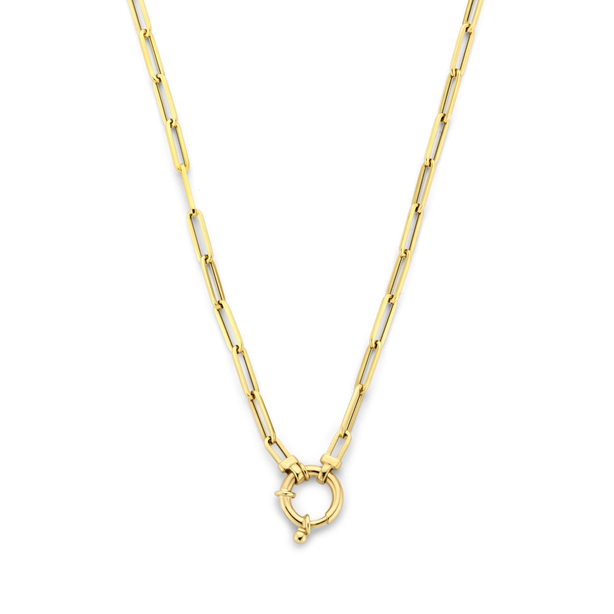 Isabel Bernard Aidee Odile 14 Carat Golden Schakel Necklace IB340160