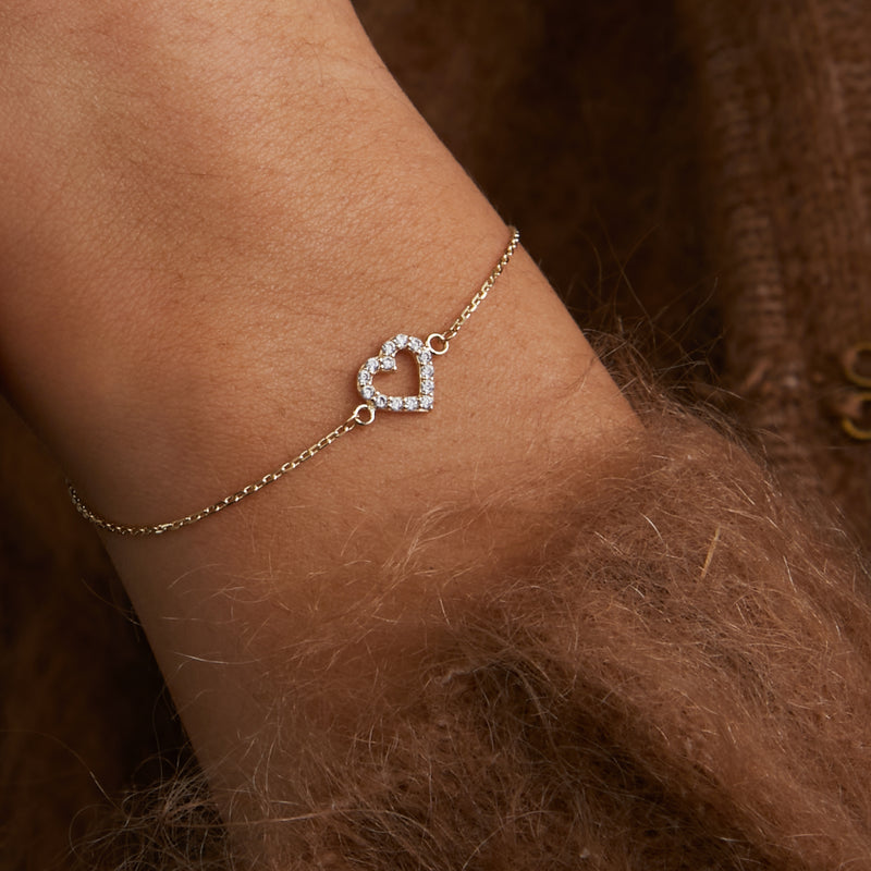 Beloro Jewels Monte Napoleone Valentina 9 karaat armband met zirkonia BO320042-zoom-