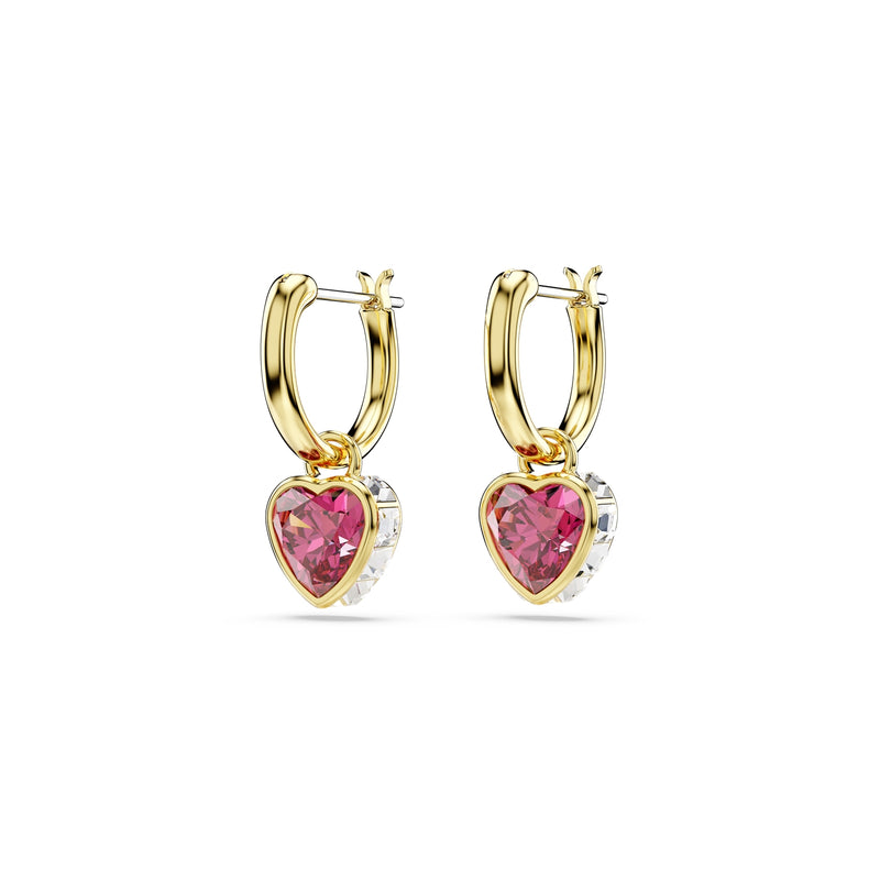 Swarovski Chroma Gold-coloured Hearts Drop earrings 5684760-zoom-