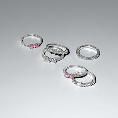 Pandora Timeless 925 Sterling Silver Bow Station Ring 194233C01-56