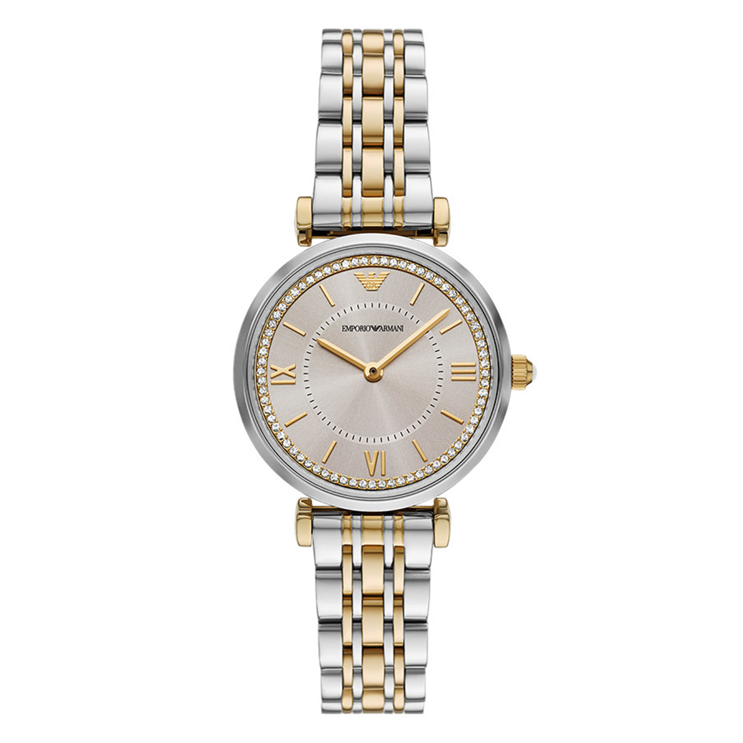 Emporio Armani Silver and Gold Women's Watch AR11702