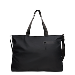 Rains Black Dash Messenger Tote Bag R16430-01
