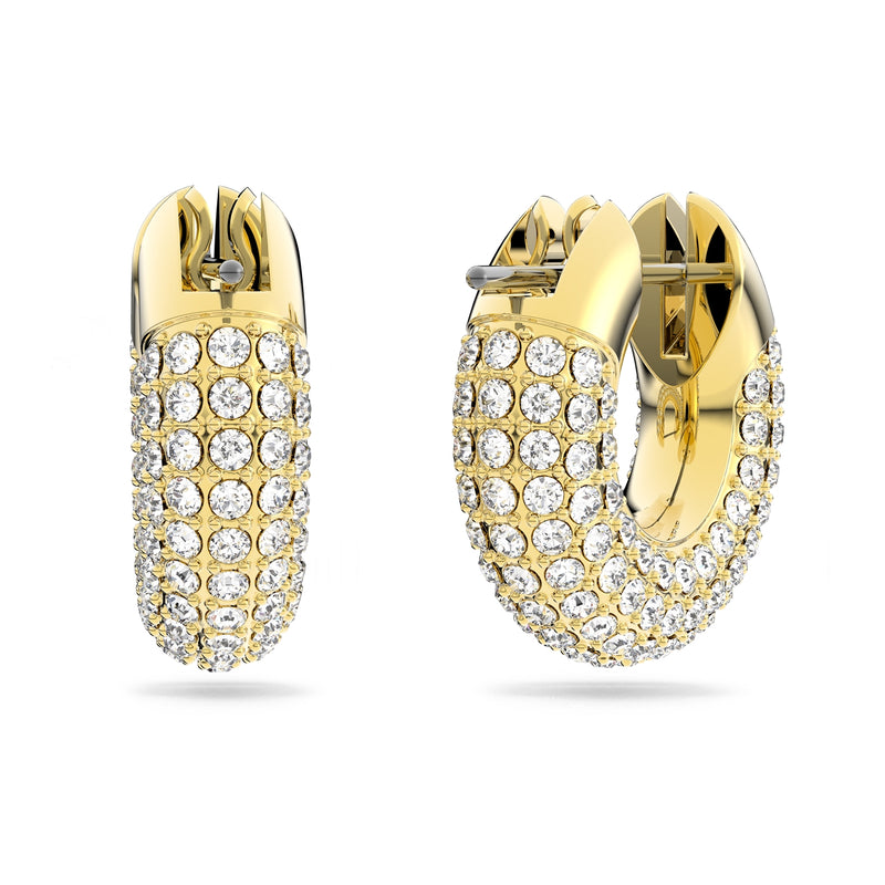 Swarovski Gold-coloured Hoop Earrings 5636530-zoom-